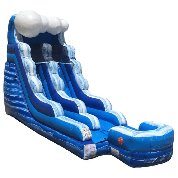15 FT Blue Wave Wet Dry Slide